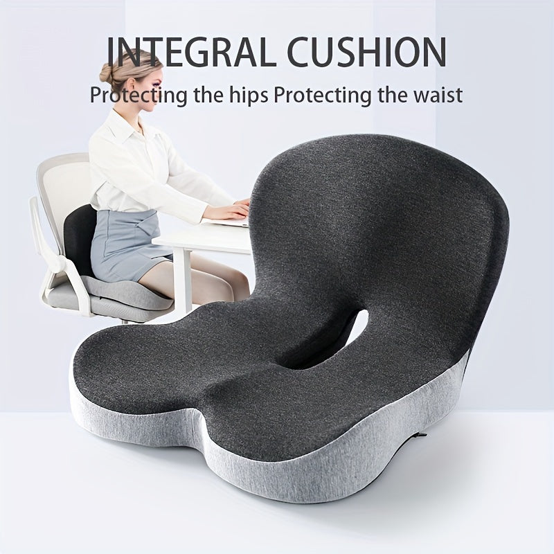 Ergonomic Memory Foam Seat & Back Cushion