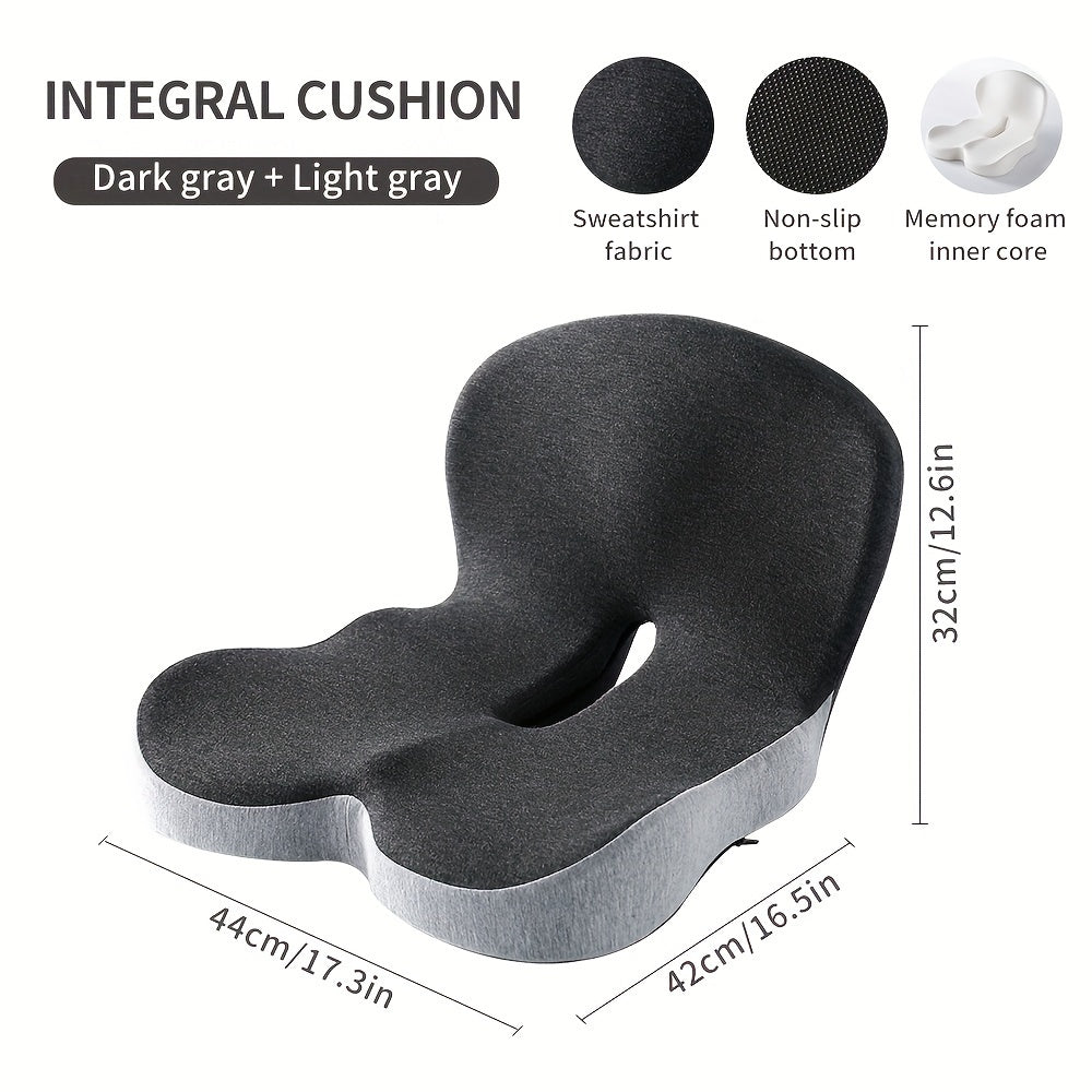 Ergonomic Memory Foam Seat & Back Cushion