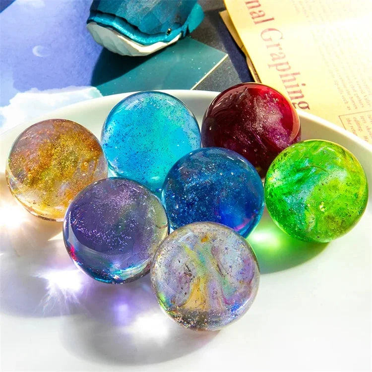 Round Display Pedestal Led Night Lights Display Base Crystal Wooden Light 3d Crystal Ball for Glass Acrylic Resin Art Gift