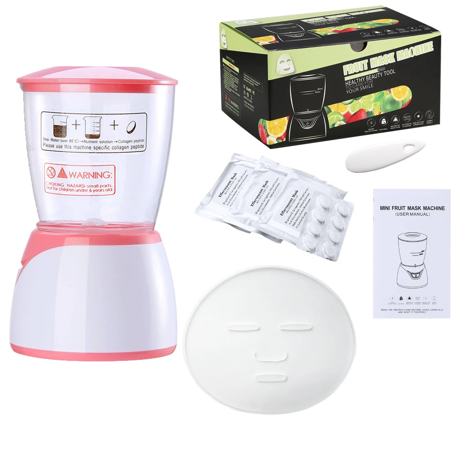 Best Quality Mini DIY Fruit Vegetables Equipment Facial Beauty Face Mask Machine