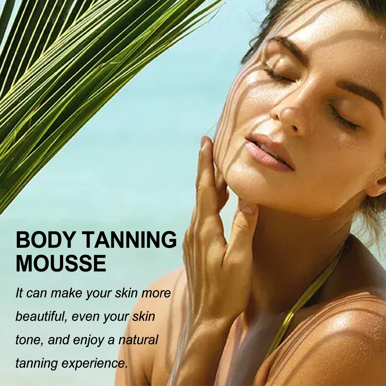 Summer Self-Tanning Mousse for Body - Natural Looking Golden Glow, Hydrating with Glycerin & Vitamin C, Quick-Dry, Plant Extract