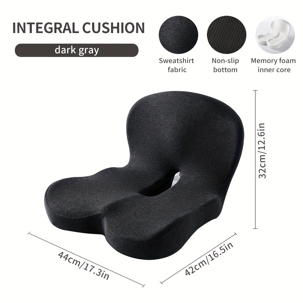 Ergonomic Memory Foam Seat & Back Cushion