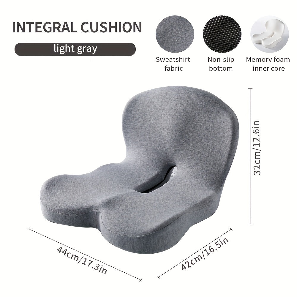 Ergonomic Memory Foam Seat & Back Cushion